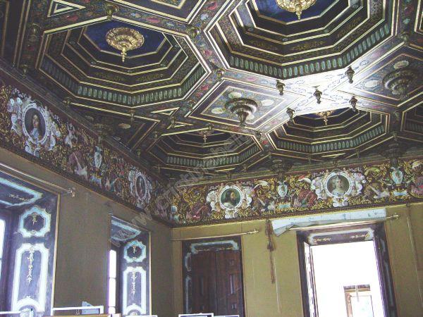 Particolare del soffitto.